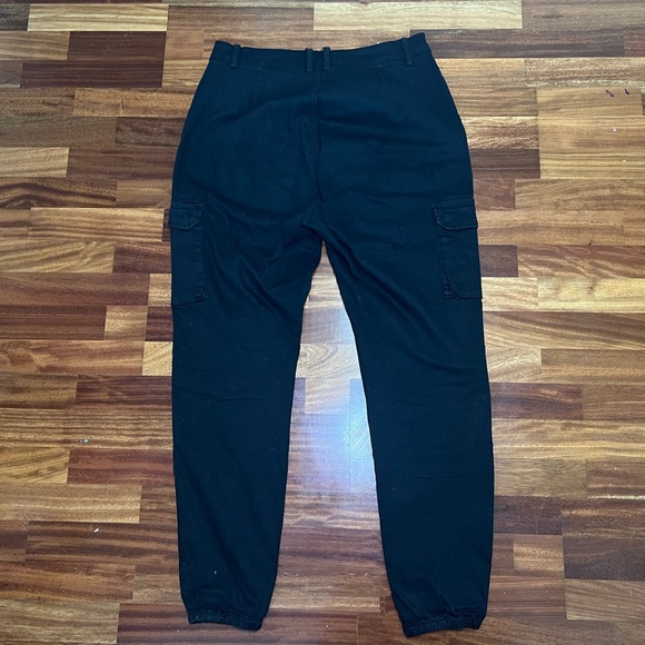 Black Jogger Cargo Pants - Picture 2 of 2